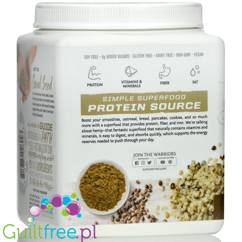 Sunwarrior Hemp Protein - 750 gr - unflavored