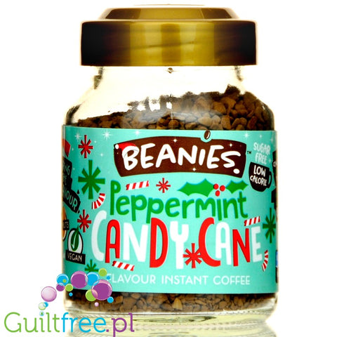 Beanies Peppermint Candy Cane instant flavored coffee 2kcal pe cup