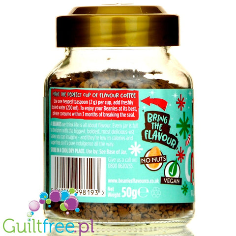 Beanies Peppermint Candy Cane instant flavored coffee 2kcal pe cup