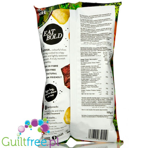 Emily Veg Crisps Rainbow Roots (Beetroot, Carrot, Sweet Potato)