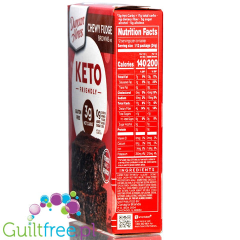 Duncan Hines Keto Friendly Chewy Fudge Brownie Mix