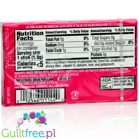 Trident Senses Berry Party sugar free chewing gum