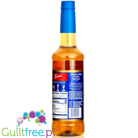 Torani Hazelnut 0,75L - sugar free barista coffee syrup