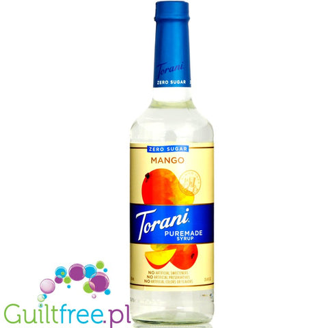 Torani Puremade Zero Sugar Syrup, Mango 750 ml (25.4 oz)