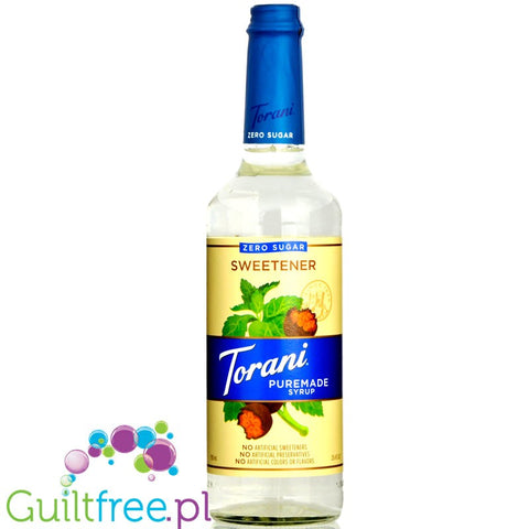 Torani Puremade Zero Sugar Syrup, Sweetener 750 ml (25.4 oz)