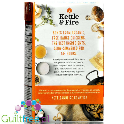 Kettle and Fire, Keto Mushroom Bisque with Chicken Bone Broth