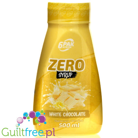 6Pak Nutrition Zero Sauce White Chocolate zero cal syrup