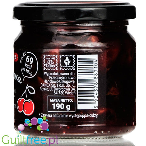 Devaldano sugar free black cherry preserves
