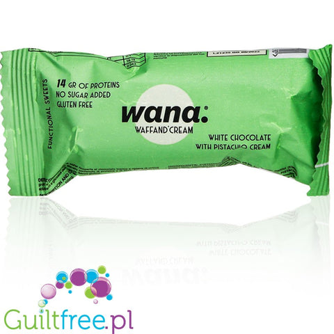 Wana Waffle and Cream Bar White Chocolate Pistachio Cream