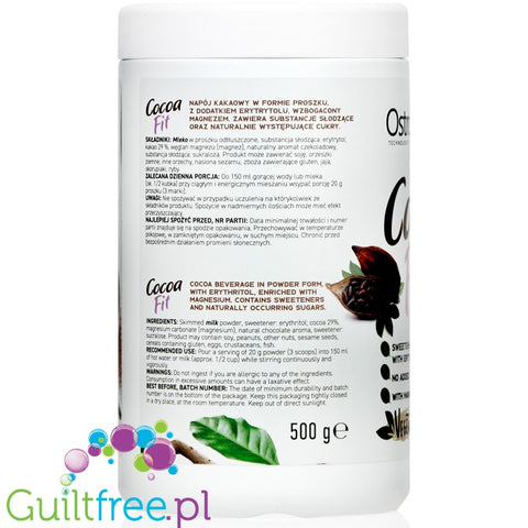 OstroVit Cocoa Fit - sweet instant cocoa drink without added sugar