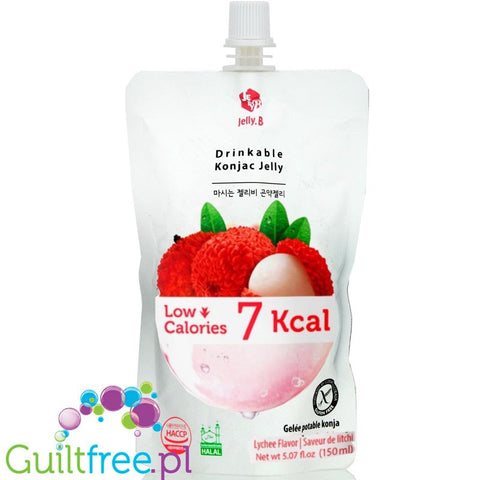 Jelly.B Lychee, Korean Drinkable Konjac Jelly 6kcal,