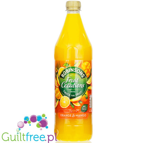 Robinsons Fruit Creations Orange & Mango Squash No Added Sugar 1 Litre