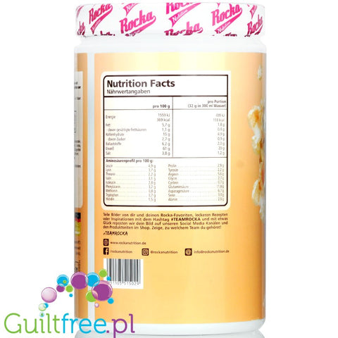 Rocka Nutrition NO WHEY Vegan Protein Caramel Popcorn 1kg