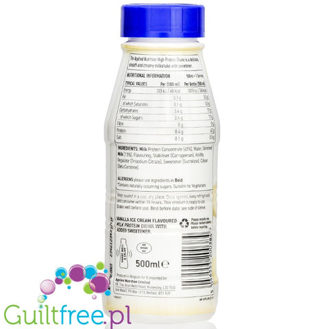Applied Nutrition Protein Shake Vanilla Ice Cream 500ml