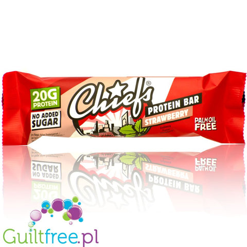 Chiefs Protein Bar Strawberry  - 20g  protein, no added sugar protein bar