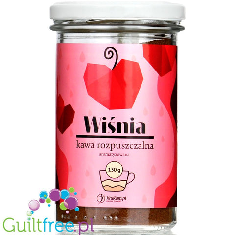 Krukam Black Cherry - flavored instant coffee without sugar