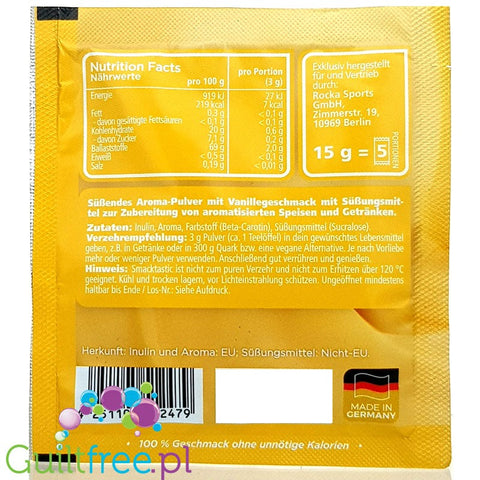 Rocka Nutrition Smacktastic Vanilla Cream 15g