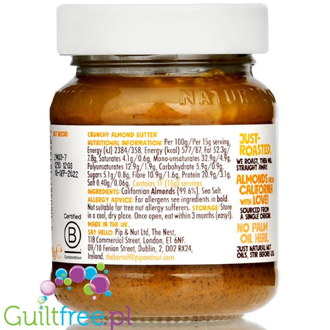 Pip & Nut crunchy Almond Butter