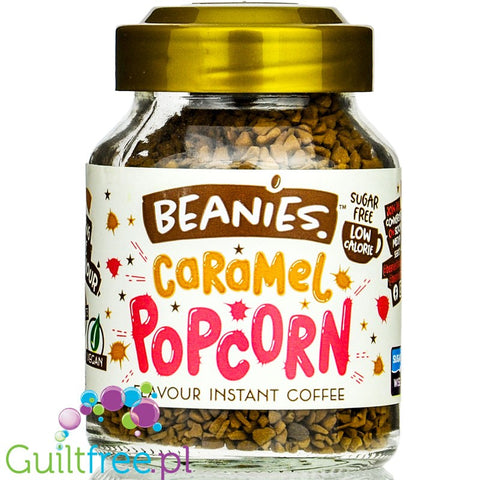 Beanies Caramel Popcorn instant flavored coffee 2kcal pe cup