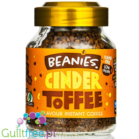 Beanies Cinder Toffee instant flavored coffee 2kcal pe cup