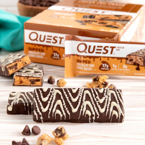Quest Bar Dipped Chocolate Chip Cookie Dough