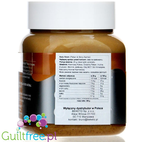 BeKeto Keto Krem™ Pecan & Salted Caramel MCT infused keto spread