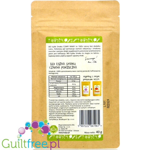 Helpa Flavor Spoon, Blackcurrant - lyophilised fruit powder, 100% fruits