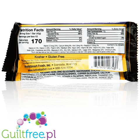 Healthsmart Keto Wise Meal Replacement Bar, Chocolate Almond Blast