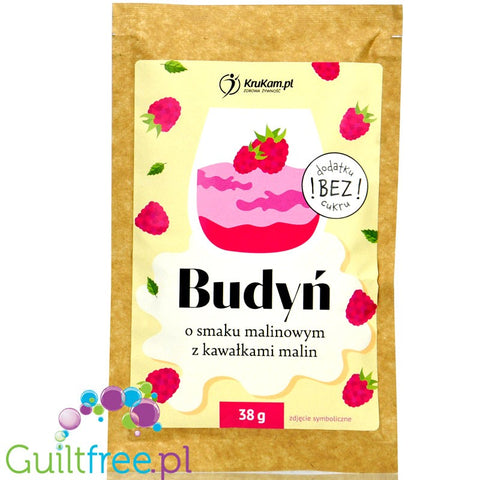 Krukam Pudding Raspberries - sugar free instant dessert mix
