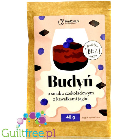 Krukam Pudding Chocolate & Berries- sugar free instant dessert mix