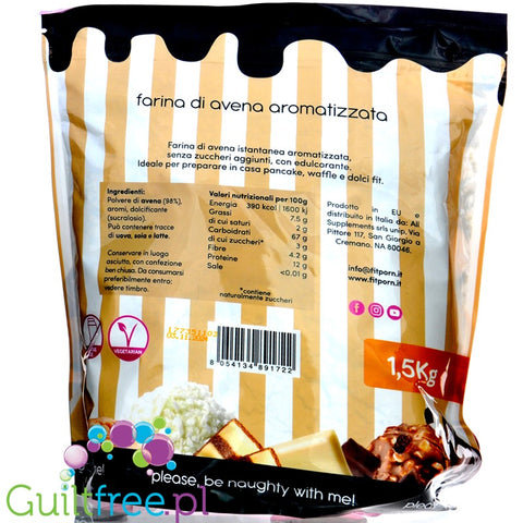 FitPrn Farina di Avena Latte e Biscotti - flavored sweet oat flour, Milky Sponge Cake