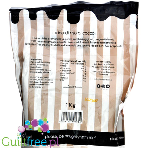 FitPrn Farina di Riso Pregelatinizzata Cocco - flavored sweet rice flour, Coconut
