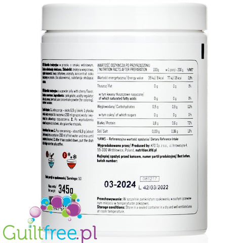 KFD Diet Jelly  (50 servings) - Cherry