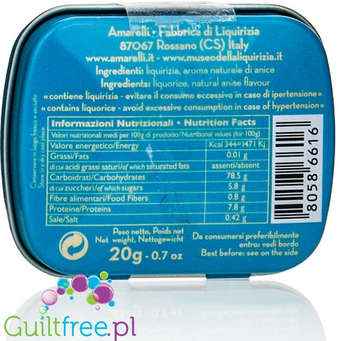 Amarelli Rombetti all'Anice Sky 20g 