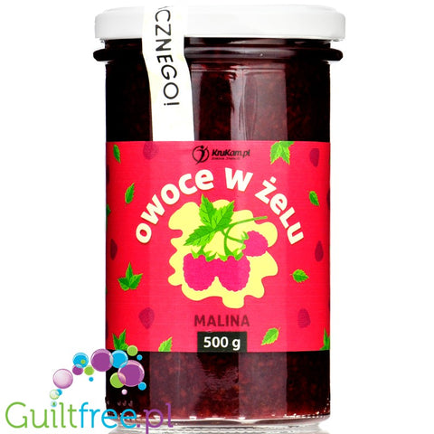 Krukam Raspberry in sugar free Jelly