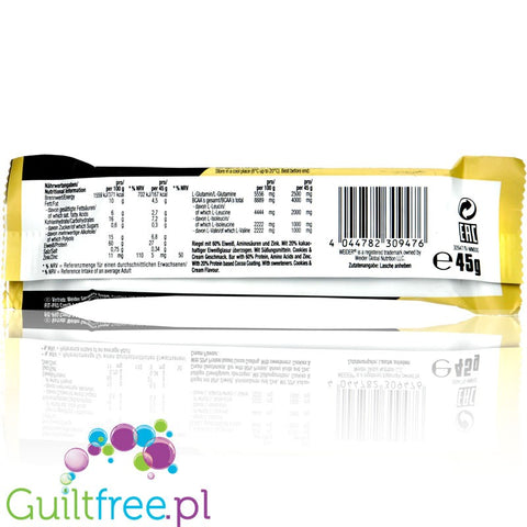 Weider - 60% Protein Bar, Cookies & Cream 60%