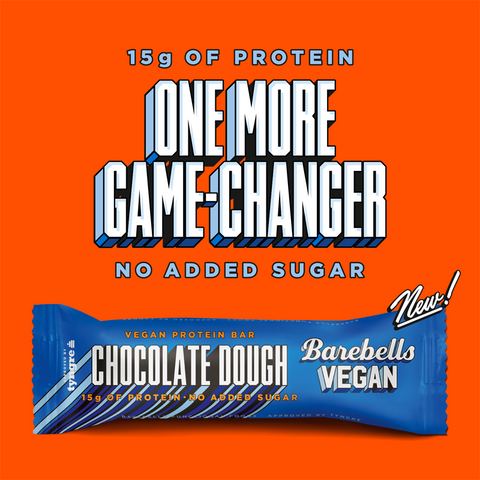 Barebells Vegan Protein Bar Chocolate Dough no added sugar vegan protein bar
