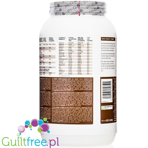 Phd Smart Breakfast Meal Chocolate Cereal Milk 600g