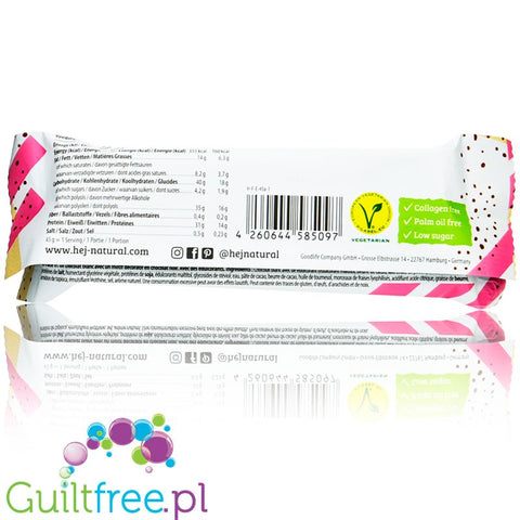 HEJ Crispy Bar White Chocolate Strawberry 45g