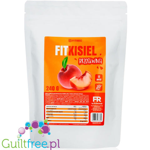 FitRec Kisel Jelly Peach, sugar free kissel dessert jelly mix