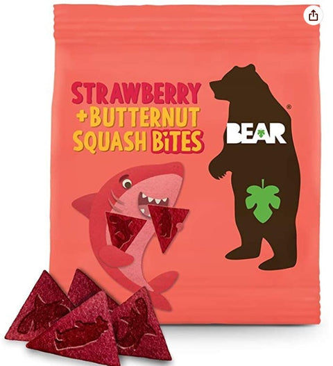Bear Shark Bites Strawberry & Butternut