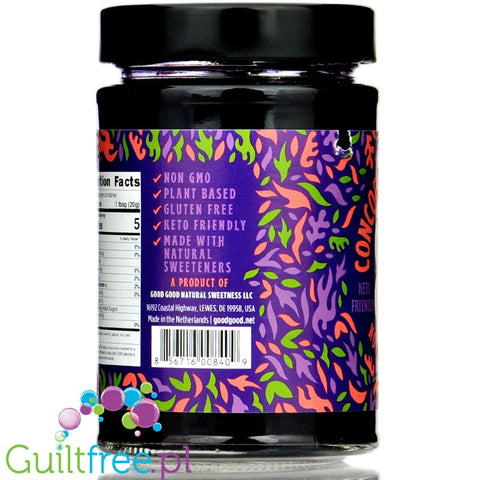 Good Good Keto  Concord Grape Jelly, sugar free, just 25 kcal in 100g