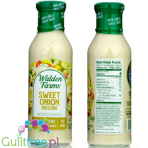 Walden Farms Dressing, Sweet Onion 12 fl oz.