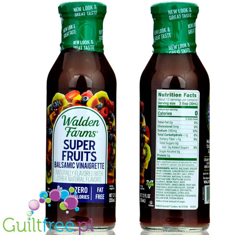 Walden Farms Vinaigrette, Super Fruits Balsamic 12 fl oz.