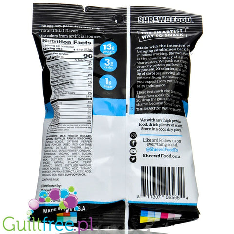 Shrewd Food Savory Protein Puffs, Buffalo Ranch, 0.74 oz