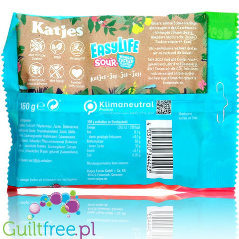 Katjes EasyLife Sour 30% less sugar vegan jellies