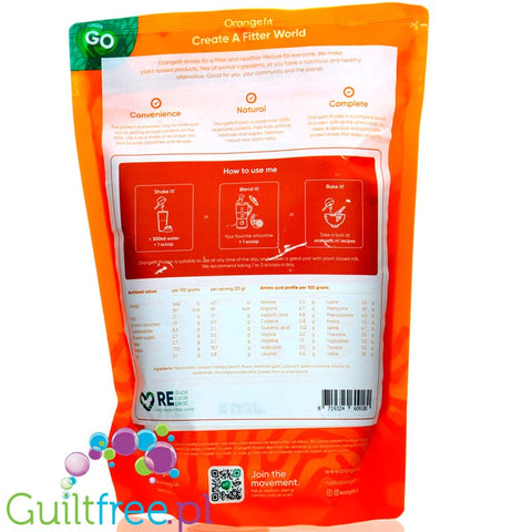 Orangefit Vegan Protein 750gr - Vanilla