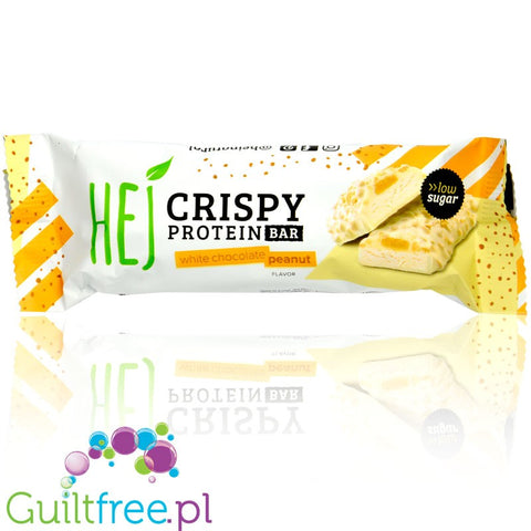 HEJ Crispy Bar White Chocolate Peanut protein bar
