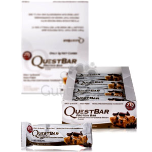 Quest Bar Protein Bar Chocolate Chip Cookie Dough Flavor