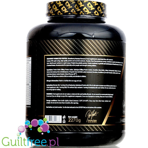 Dorian Yates Shadowhey Hydrolysate, Vanilla - 2270 grams